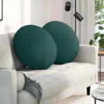 vidaXL Perne de Sezut 2 pcs Verde închis Ø80 x 29 cm tesatura GartenMobel Dekor (42014236)