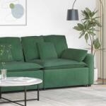 vidaXL Modul modular de capat pentru cotiera canapea cu perne verde închis 100 cm GartenMobel Dekor (4104412) Canapea