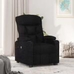 vidaXL Fotoliu rabatabil electric, negru, material textil GartenMobel Dekor (3098817)
