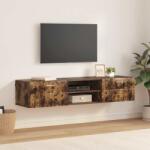 vidaXL Dulap din Lemn Stejar fumuriu 150 x 39 x 30 cm Lemn compozit GartenMobel Dekor (880236)