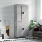 vidaXL Dulap înalt, gri beton, 69, 5x34x180, lemn compozit GartenMobel Dekor (3199573) Comoda