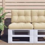 vidaXL Perna pentru paleti, bej, 60x40x12 cm, material textil GartenMobel Dekor (360560)
