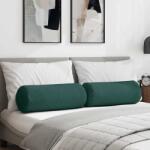 vidaXL Perne Bolster 2 pcs Verde închis Ø 25 x 70 cm tesatura GartenMobel Dekor (42014316)