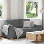 vidaXL Canapea cu 2 locuri, gri închis, 180x78x84 cm, material textil GartenMobel Dekor (4104981) Canapea
