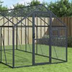 vidaXL Voliera de pasari, antracit, 1, 79x6x1, 85 m, aluminiu GartenMobel Dekor (3155804)