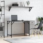 vidaXL Birou de computer, sonoma gri, 131x48x75 cm, lemn prelucrat GartenMobel Dekor (836221)