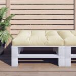 vidaXL Perna pentru paleti, crem, 80x80x12 cm, material textil GartenMobel Dekor (360493)