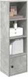 vidaXL Biblioteca, gri beton, 31x24x102 cm, lemn prelucrat GartenMobel Dekor (860340) Biblioteca