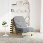 vidaXL Canapea futon cu saltea, 70x206x11 cm, lemn de pin tratat GartenMobel Dekor (846755) Canapea