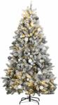 vidaXL Brad Craciun artificial articulat cu 300 LED-uri/globuri 300 cm GartenMobel Dekor (3210178)