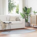 vidaXL Covor oval gri Huarte 100x200 cm, antiderapant, poliester (4103636) Covor