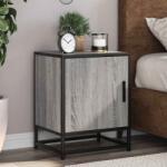 vidaXL Noptiera gri Sonoma 40x31x50 cm lemn prelucrat si metal GartenMobel Dekor (848715)