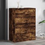 vidaXL Pantofar cu 2 sertare rabatabile, stejar fumuriu, 80x42x108 cm GartenMobel Dekor (3214403) Pantofar