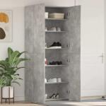 vidaXL Dulap pentru pantofi Gri 80 x 35.5 x 180 cm Lemn compozit GartenMobel Dekor (3333839) Pantofar