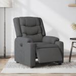 vidaXL Fotoliu rabatabil electric, gri închis, material textil GartenMobel Dekor (3206568)