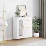 vidaXL Servanta, alb, 69, 5x34x90 cm, lemn compozit GartenMobel Dekor (828020) Comoda
