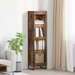 vidaXL Dulap pentru carti Stejar fumuriu 80 x 30 x 155 cm GartenMobel Dekor (886374) Biblioteca