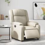 vidaXL Fotoliu rabatabil electric, crem, piele ecologica GartenMobel Dekor (3205137)