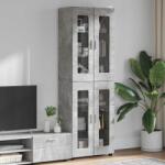 vidaXL Bufet FLORIN Gri din beton 60 x 35 x 182 cm Lemn compozit GartenMobel Dekor (3397907)