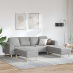 vidaXL Canapea pentru living 3 pcs Gri nori 250 x 188 x 76 cm GartenMobel Dekor (3335120) Canapea