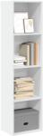 vidaXL Biblioteca, alb, 40x30x152 cm, lemn prelucrat GartenMobel Dekor (857876) Biblioteca
