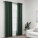 vidaXL Draperii opace, aspect in, cu ocheti, 2 buc. , verde, 140x245 cm GartenMobel Dekor (321186)