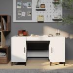 vidaXL Birou, alb, 140x50x75 cm, lemn compozit GartenMobel Dekor (812771)