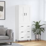 vidaXL Dulap înalt, alb, 69, 5x34x180 cm, lemn compozit GartenMobel Dekor (3199745) Comoda