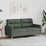 vidaXL Canapea cu 2 locuri, gri închis, 140 cm, material textil GartenMobel Dekor (359236) Canapea