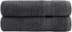 vidaXL Prosoape de baie SOLUND, 2 buc. antracit 100x150 cm 600gsm GartenMobel Dekor (137164) Prosop