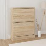 vidaXL Dulap pantofi stejar 59x17x81 cm lemn stratificat GartenMobel Dekor (342535) Pantofar
