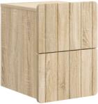 vidaXL Noptiera suspendata stejar sonoma cu 2 sertare, 33 x 34, 5 x 43 cm (898299)