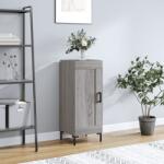 vidaXL Servanta, gri sonoma, 34, 5x34x90 cm, lemn compozit GartenMobel Dekor (830450) Comoda