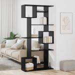vidaXL Dulap pentru carti Stejar Negru 92 x 29 x 188 cm Lemn compozit GartenMobel Dekor (3388359) Biblioteca