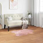 vidaXL Covor din Lana Faux Tafalla Roz 60 x 90 cm Poliester GartenMobel Dekor (42021563) Covor