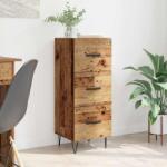 vidaXL Bufet cu sertar Lemn vechi 34 x 34.5 x 90 cm Lemn compozit GartenMobel Dekor (881549) Comoda