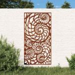 vidaXL Decor perete de gradina 105x55 cm design scoici otel Corten GartenMobel Dekor (824476)