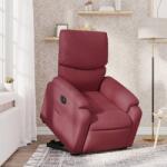 vidaXL Fotoliu electric rabatabil cu ridicare, rosu vin, textil GartenMobel Dekor (3204851)