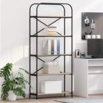 vidaXL Raft pentru carti Stejar sonoma 80 x 30 x 183 cm Lemn compozit GartenMobel Dekor (879834) Biblioteca