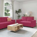 vidaXL Set canapea cu perne, 3 piese, rosu vin, catifea GartenMobel Dekor (3324622) Canapea