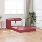 vidaXL Canapea extensibila 2 în 1, rosu vin, 112x174x55 cm piele eco GartenMobel Dekor (353977) Canapea