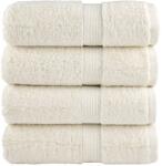 vidaXL Prosoape de baie premium SOLUND, 4 buc. , crem, 30x30 cm, 600 g/m2 GartenMobel Dekor (137468) Prosop