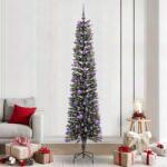 vidaXL Brad de Craciun artificial Verde 240 cm PVC si Plastic si Otel GartenMobel Dekor (3395970)