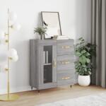 vidaXL Servanta, gri sonoma, 69, 5x34x90 cm, lemn compozit GartenMobel Dekor (828026) Comoda