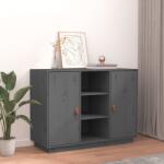 vidaXL Servanta, gri, 100x40x75 cm, lemn masiv de pin GartenMobel Dekor (820134) Comoda