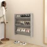 vidaXL Pantofar de perete, gri beton, 80x18x90 cm, PAL GartenMobel Dekor (806785) Pantofar