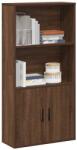 vidaXL Biblioteca, stejar maro, 60x24x120 cm, lemn prelucrat GartenMobel Dekor (860424) Biblioteca