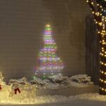 vidaXL Brad de Craciun LED cu 112 LED Multicolour 511 cm Metal GartenMobel Dekor (42018739)
