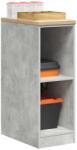 vidaXL Dulap depozitare garaj Beton Gri 30x51x85 cm lemn masiv de pin GartenMobel Dekor (860529) Comoda