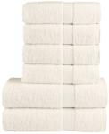 vidaXL Set de prosoape premium SOLUND, 6 piese, crem, 600 g/m2 GartenMobel Dekor (137567) Prosop